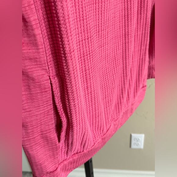 Columbia Creststone Ridge Pullover Pink Cowl Neck Sweatshirt Women’s Small - Picture 4 of 6